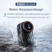 4K Mini Action Body Camera Wearable POV Camera with Wi-Fi 1.47in HD Screen 143 Degree Wide Angle Magnetic Clip Mount Thumb-Size Sports Camera