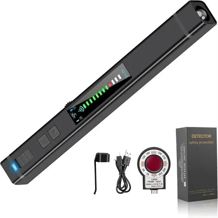 Hidden Camera Detectors Camera Device Finder Anti Spy Bug Detector,Upgraded Chip 12 Levels of Sensitivity Magnetic Field Detection for Hotels,Car Locators