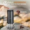 Burr Coffee Grinder Portable Espresso Grinder with Stainless Steel Conical Mill,Cordless Electric Grinders with Adjustable Grind Settings,Black
