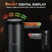 Burr Coffee Grinder Portable Espresso Grinder with Stainless Steel Conical Mill,Cordless Electric Grinders with Adjustable Grind Settings,Black