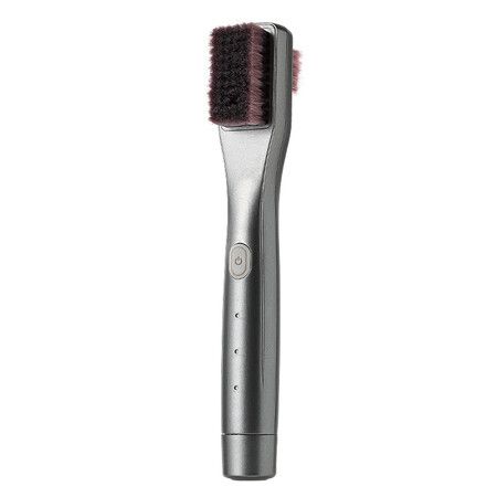 Black Soft Fur Sonic Vibration Shoe Cleaning Brush 1200mAh 3 Modes IPX7 Waterproof Handheld Wireless Shoe Brush for Sneakers & Bags