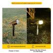 White Light 7LED Solar Spotlight Outdoor Garden Lawn Light Solar Powered Garden Lights for Patio Yard Driveway Walkway
