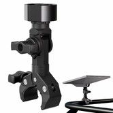 Portable Starlink Mini Clamp Mount Adjustable Universal Pole Clamp with Pipe Adapter Compatible with Starlink Mini Dish for RV,Yacht,Van,Camper,Boat