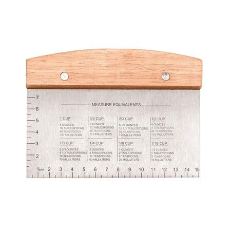 Bench Scraper Kitchen Utensil for Flat Top Griddle, Dough Scraper Cutter for Bread and Pizza Cutter, Stainless Steel Metal Griddle Scraper Chopper
