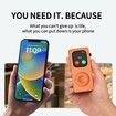 Aluminum Alloy Case for Apple Watch Turn Your Apple Watch into a Smartphone,Retro iPod Style Metal Protective Cover with Click Wheel (Orange,42mm)