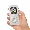 Aluminum Alloy Case for Apple Watch Turn Your Apple Watch into a Smartphone,Retro iPod Style Metal Protective Cover with Click Wheel (Silver,40mm)