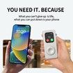 Aluminum Alloy Case for Apple Watch Turn Your Apple Watch into a Smartphone,Retro iPod Style Metal Protective Cover with Click Wheel (Silver,40mm)