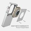 Aluminum Alloy Case for Apple Watch Turn Your Apple Watch into a Smartphone,Retro iPod Style Metal Protective Cover with Click Wheel (Silver,40mm)