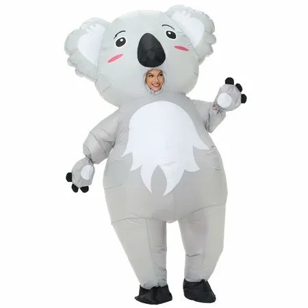 Koala Inflatable Costume For 150-190cm Funny Blow up Halloween Costume Fancy Dress Cosplay Party Christmas Halloween Suit