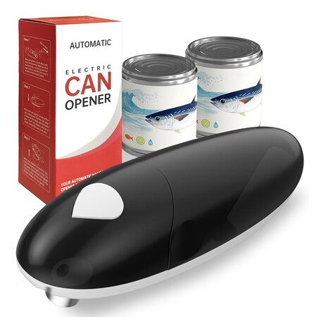 Can Opener, Easy Control Electric Can Opener with Non-Slip Design, Safe and Efficient Can Opener for Seniors, Smooth Edge, Hands Free for Home or Travel