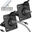 Waterproof Wall Socket Passthrough for Starlink Mini,Aluminum DC 5.5 x 2.1 Female Power Connector Outlet/Port 2 Pack