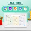 WiFi Wall Digital Calendar Planner 15.6 Inch Chore Chart Family Meal Schedule Organiser Electronic HD IPS Display Video Photo Frame Smart Touch Screen