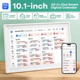 WiFi Wall Digital Calendar Planner Chore Chart Family Meal Reward Schedule Organiser 10.1 Inch Electronic Smart HD Touchscreen Display Picture Frame