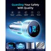 Starlink Mini Car Adapter,3 in 1 Car Adapter DC Power Cable and Cigarette Lighter Adapter with Voltage Display,Durable USB-C PD and USB-A Ports