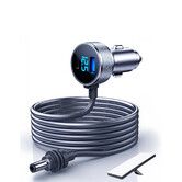 Starlink Mini Car Adapter,3 in 1 Car Adapter DC Power Cable and Cigarette Lighter Adapter with Voltage Display,Durable USB-C PD and USB-A Ports
