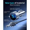 Starlink Mini Car Adapter,3 in 1 Car Adapter DC Power Cable and Cigarette Lighter Adapter with Voltage Display,Durable USB-C PD and USB-A Ports