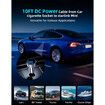 Starlink Mini Car Adapter,3 in 1 Car Adapter DC Power Cable and Cigarette Lighter Adapter with Voltage Display,Durable USB-C PD and USB-A Ports