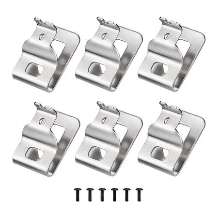 6pcs Belt Clips for Dewalt, 304 Stainless Steel Drill Tool Clips with Screws for Dewalt N268241 N086039 Fit for 20V Power Tools for DCD980 DCD985