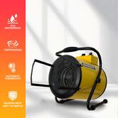 Portable Electric Heater Industrial Fan 2In1 3000W SAA Carpet Dryer Warm Hot Air Blower Fast Heating Room Space Standing for Office Workshop Warehouse