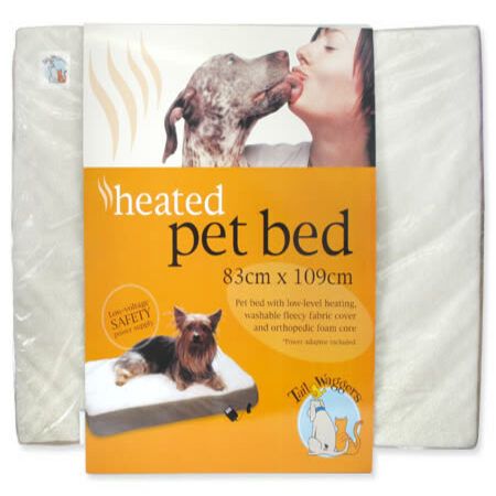 Tailwaggers heated pet outlet bed