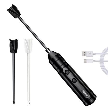 Epoxy Resin Mixer with 2 PCS Epoxy Mixer Paddles, Rechargeable Powerful and Slow Motor for Epoxy Resin, Silicone, Paint Mixing