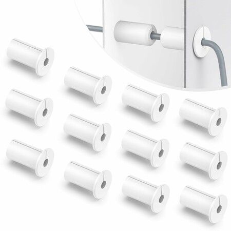 12 Pack Starlink Wall Grommets 3/4 Inch Rubber Bushing Grommet for Starlink Dishy Ethernet Cable 19mm Hole White