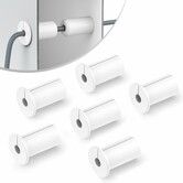 6 Pack Starlink Wall Grommets 3/4 Inch Rubber Bushing Grommet for Starlink Dishy Ethernet Cable 19mm Hole White