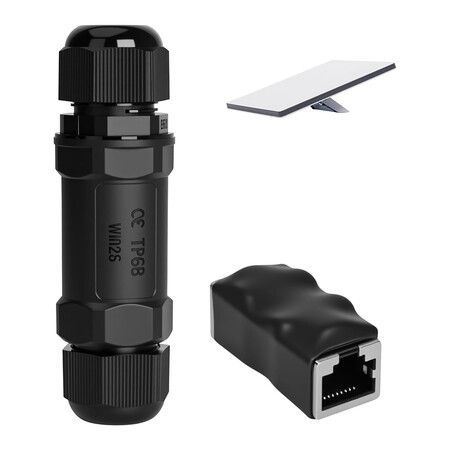Starlink Ethernet Adapter Kit, IP68 Waterproof RJ45 Coupler for Starlink Cable, Cat7, Cat6, Cat5E, Cat5 Network LAN Cable Extender for Network Cables