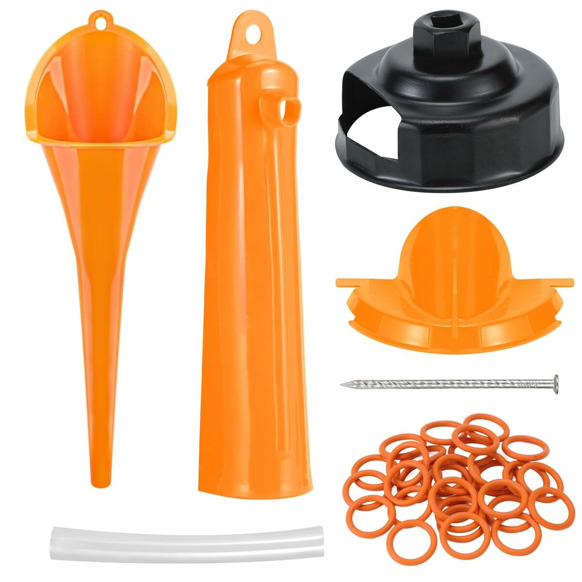 Oil Change Kit Compatible with Harley-Davidson,Complete Motorcycle Oil Change Tool Set with Filter Cap Wrench,Fill Tools & 30Pcs O-Rings
