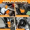 Oil Change Kit Compatible with Harley-Davidson,Complete Motorcycle Oil Change Tool Set with Filter Cap Wrench,Fill Tools & 30Pcs O-Rings