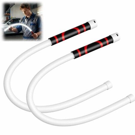 Flexible LED Flashlight Stick 28.7" Bendable Rechargeable Work Light,Lumen Waterproof COB Light Strip with 3 Brightness Levels for Automotive Repair 2 Pcs