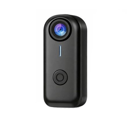 FHD 1080P Mini Body Camera, Wearable Action Body Cam, Thumb Size Hands Free Recording Body Worn Camera, Premium Portable Camcorder, Black