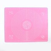 Silicone Baking Mat,Extra Thick Large Non Stick Pastry Mat Sheet for Dough Pie Crust Rolling Mats,Non-Stick and Anti-Slip 50*40cm Color Pink
