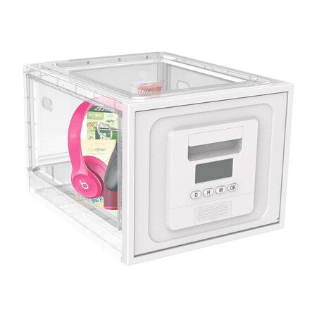 Time Lock Box for Food, Medicine Locker, Phone Jail Timer, PS5 Game Prison, Snacks Lockbox, Release Stress, Kitchen Clear Lockable Safe Box