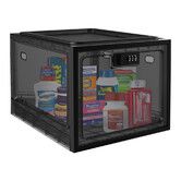 Large Medicine Lock Box for Safe Medication, Lockable Storage Box for Fridge, Snacks Food, Phone Lock Boxes with Combination Code for Home, Dorms, Black