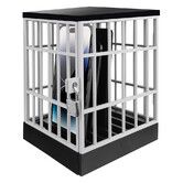 Cell Phone Jail Phone Cage with Lock and Key, Phone Lock Box, Cell Phone Locker for Classroom, Family, Grey