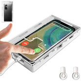 Cell Phone Lock Box, Portable Cell Phone Jail Box with 2 Keys to Reduce Kid's and Student's Screen Time for iPhone, Samsung Clear