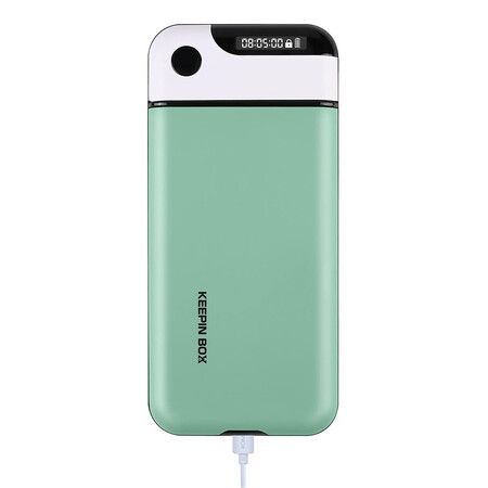 Phone Lock Box with Timer, Timed Lock Box ,USB Charging Type, Time Can Be Freely Set, Easy to Carry, Excessive Games, Mobile Phone Addiction, Green