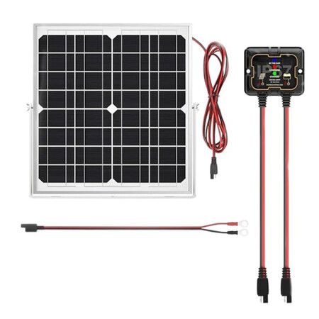 Solar Panel Kit 25W 18V, Waterproof Solar Battery Trickle Charger Maintainer and Smart MPPT Controller for Boat Car RV Motorcycle Marine Automotive