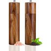 2 Pack Acacia Wooden Salt and Pepper Grinder Set 8 Inches Refillable Salt and Pepper Mills Adjustable Coarseness,Acacia Wood Ceramic Core Peppercorn Shaker