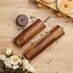 2 Pack Acacia Wooden Salt and Pepper Grinder Set 8 Inches Refillable Salt and Pepper Mills Adjustable Coarseness,Acacia Wood Ceramic Core Peppercorn Shaker