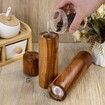 2 Pack Acacia Wooden Salt and Pepper Grinder Set 8 Inches Refillable Salt and Pepper Mills Adjustable Coarseness,Acacia Wood Ceramic Core Peppercorn Shaker