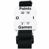 Tennis Score Counter Watch,Portable Scorekeeper Wristband for Padel,Pickleball Golf,Adjustable Sports Scorer for Players And Referees,Color White