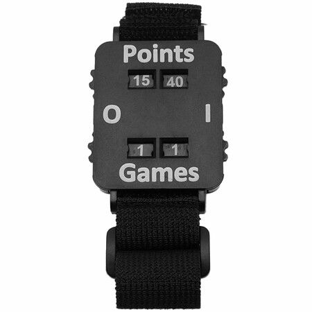 Tennis Score Counter Watch,Portable Scorekeeper Wristband for Padel,Pickleball Golf,Adjustable Sports Scorer for Players And Referees,Color Black