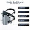 Starlink V2 Mount Adapter,Universal U-Bolt Pipe Clamp for Satellite Dish, Heavy Duty Steel Mast Pole Bracket,Starlink Mounting Kit,Weatherproof
