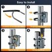 Starlink V2 Mount Adapter,Universal U-Bolt Pipe Clamp for Satellite Dish, Heavy Duty Steel Mast Pole Bracket,Starlink Mounting Kit,Weatherproof