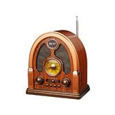 Vintage Portable AM/FM/SW Radio with Bluetooth & TWS Stereo,USB/TF Playback,High Sensitivity Antenna,Rechargeable Radio