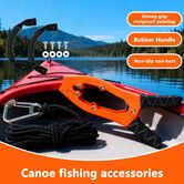 Kayak Anchor Grip for Fishing,Self-Locking Canoe Boat Clamp,Tension Jaws Anchor Tool for Brush Branch,Portable Kayak Accessories for River Lake Orange