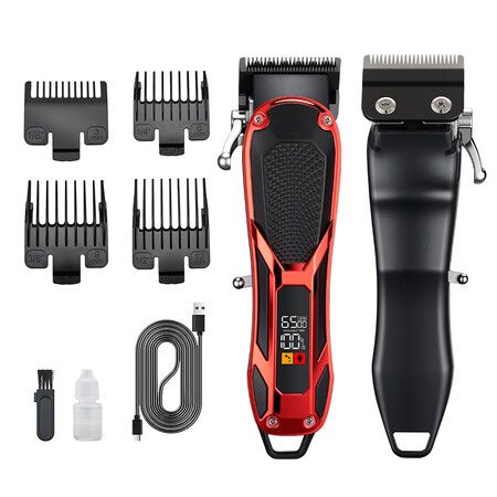 Quiet Dog Livestock Clippers For Thick Hair,6500RPM High Speed Pet Shaver with LCD Display, Plug And Play Grooming Kit for Sheep & Cats,4 Guard Combs