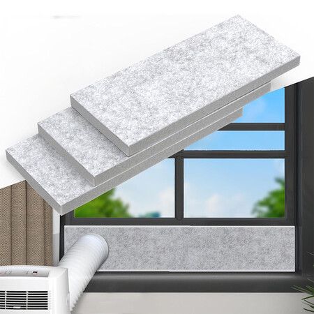 Universal Window Seal Kit for Portable AC,3 Thick Foam Panels And Sealing Tape Energy Saving Cold Draft Stopper for Winter And Summer,Adjustable